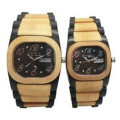 Relógio de pulso de madeira do OEM barato de Watchesfactory do pulso dos pares da venda quente nova do estilo